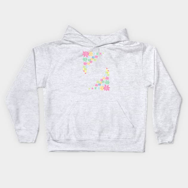 Flowers Kids Hoodie by Radagas